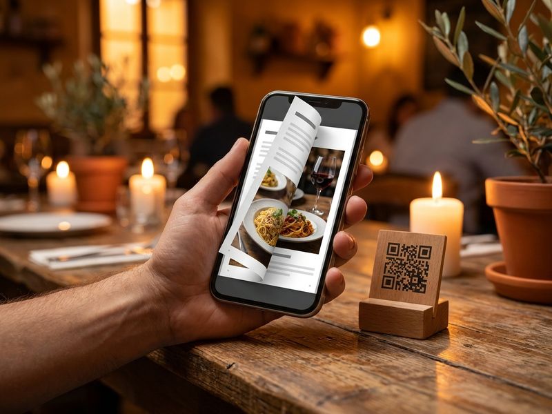 Digital Menus flipbook example